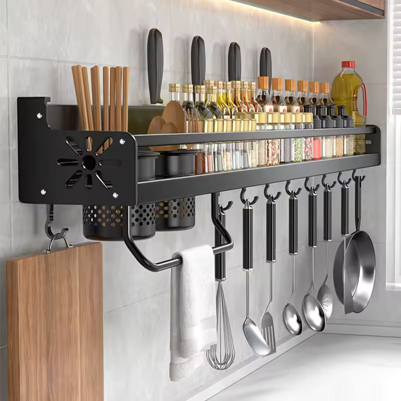Spice Rack Organizer Wall Mount Hanging Seasoning Organizer Shelf Storage Seasoning Organizer For Kitchen Cupboard or Door