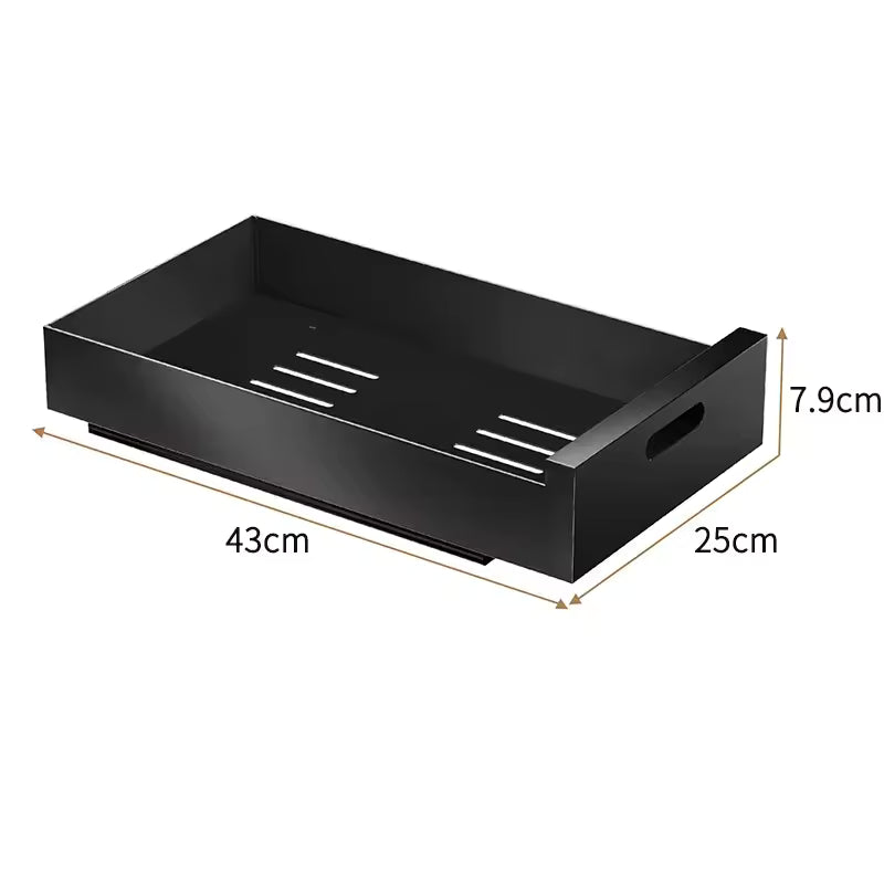 Kitchen Cabinet Shallow Drawer Pull Out Cabinet Organizer Slide Sliding Box Storage Rack Living Room Cabinets Organize Drawers