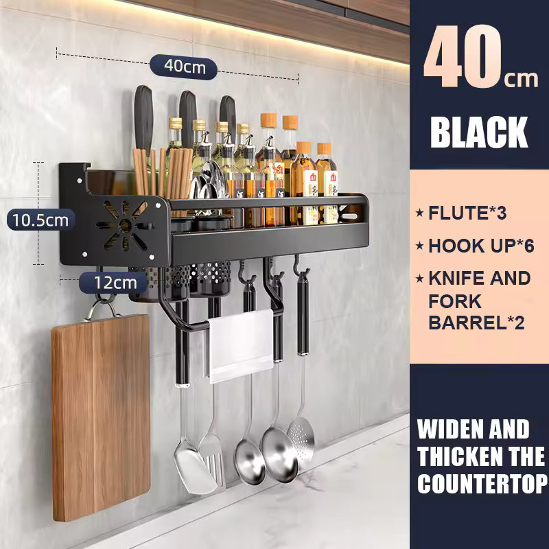 Spice Rack Organizer Wall Mount Hanging Seasoning Organizer Shelf Storage Seasoning Organizer For Kitchen Cupboard or Door